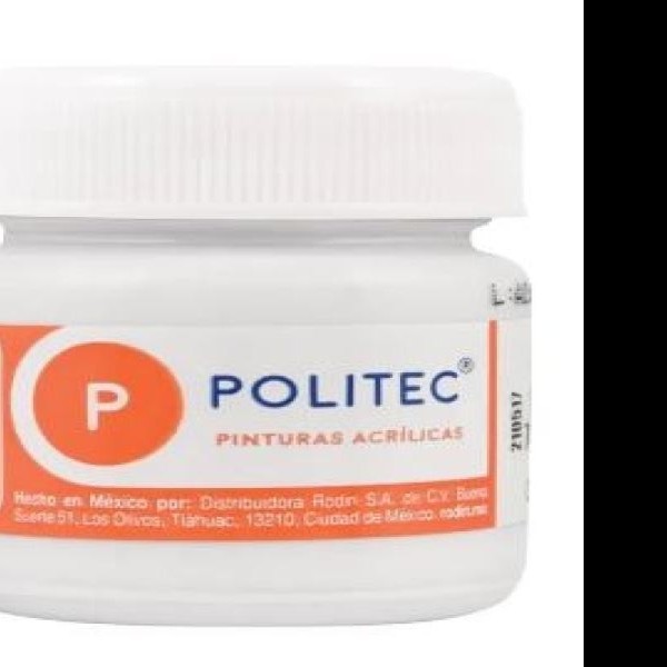 PINTURA ACRILICA POLITEC 30ML. BCO. TITANIO 301 PZA